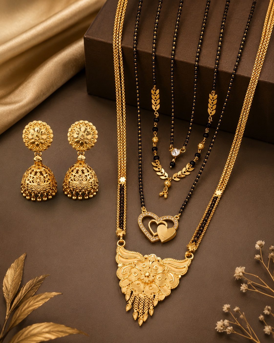 Premium Traditional Gold-Plated Jewellery Set