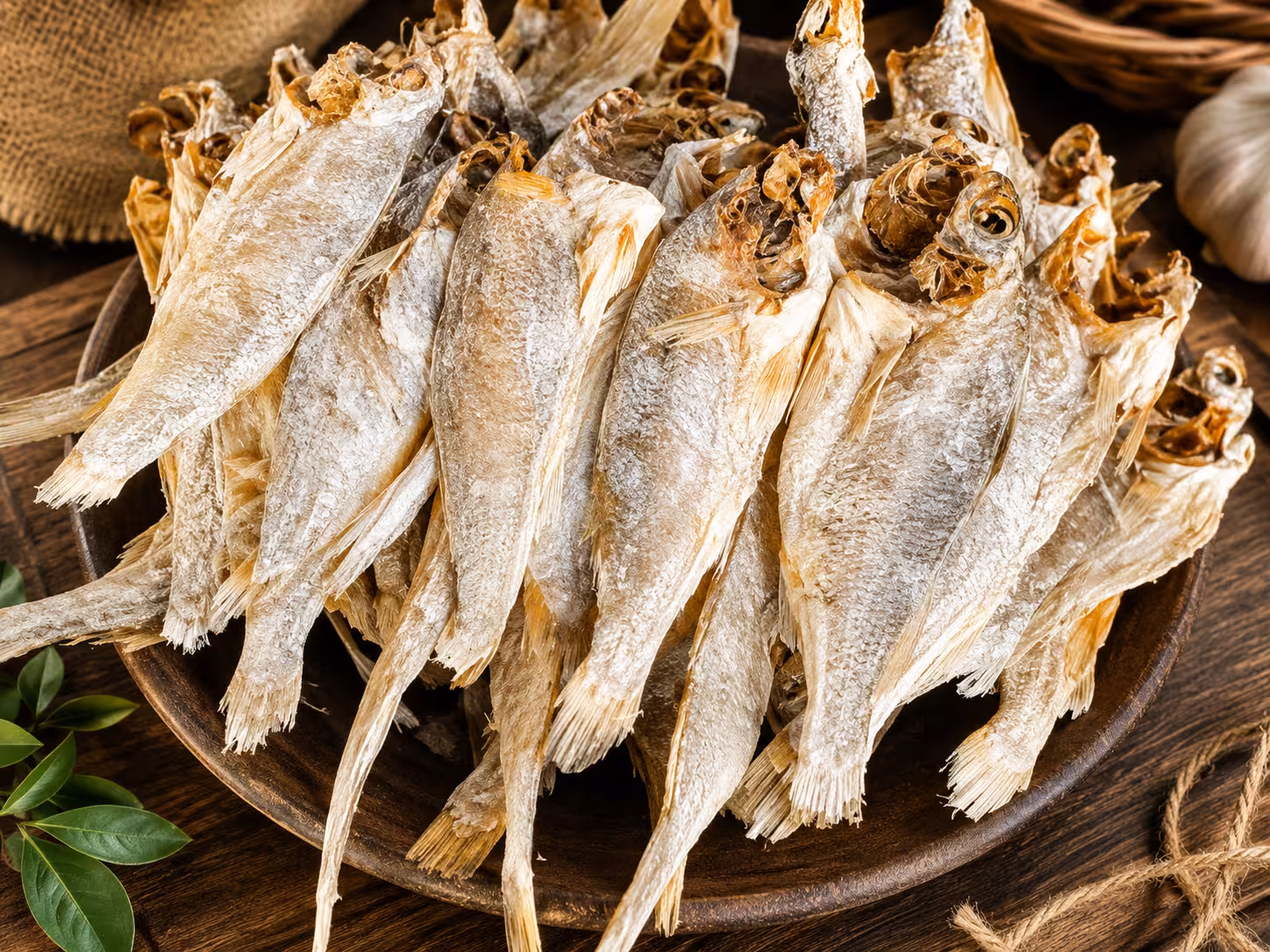 Naturally Sun-Dried Golden Dry Fish